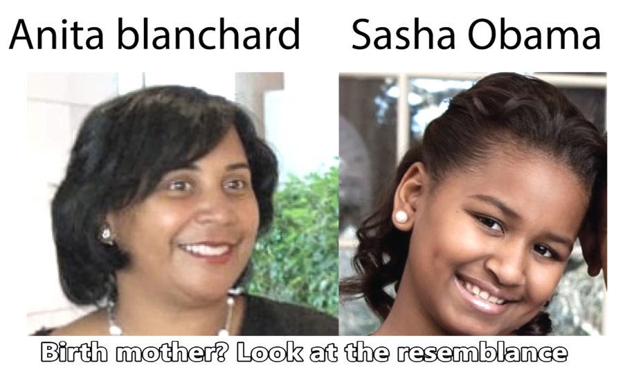Anita Blanchard Nesbitt and Sasha Obama